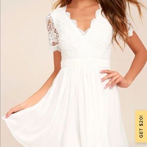 Lulus Angel in Disguise White Skater Dress